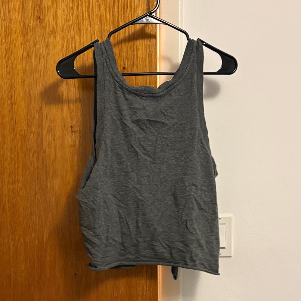 PINK Victoria's Secret Gray Muscle Tee - Picture 5 of 5